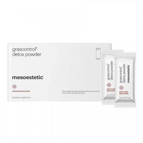 Детокс-напиток Mesoestetic Grascontrol Detox Powder, с артишоком, берёзой и куркумой, 20 саше по 3 г