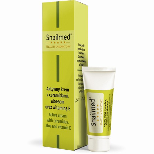 Snailmed Snailmed Aktywny krem pod oczy z ceramidami, aloesem + witaminy 15 ml