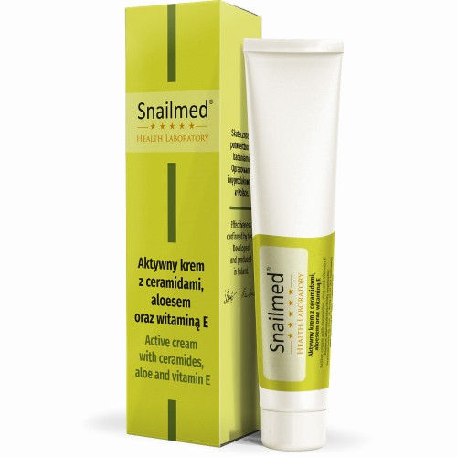 Snailmed Snailmed Aktywny krem pod oczy z ceramidami, aloesem + witaminy 25 ml