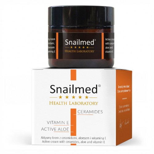 Snailmed Snailmed Aktywny krem z ceramidami, aloesem oraz witaminami 60 ml