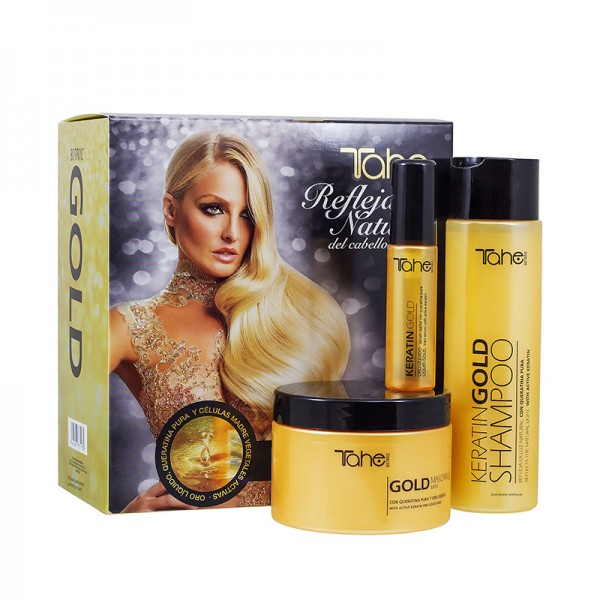 Tahe Botanic Gold Finishing Keratin Gold Pack – Zestaw regenerujący