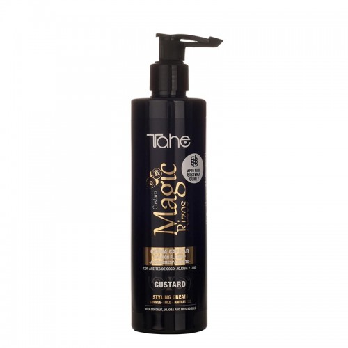 Tahe Tahe Magic Rizos Supple Hold Custards - Krem do stylizacji włosów kręconych (z pompką) 300 ml — Inhaltsstoffe i ocena